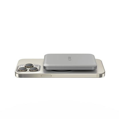 External Wireless Battery Tech-Protect PB10 LifeMag, 5000mAh, 15W, PD + FQI, 1 x QI - 1 x USB-C, Grey 