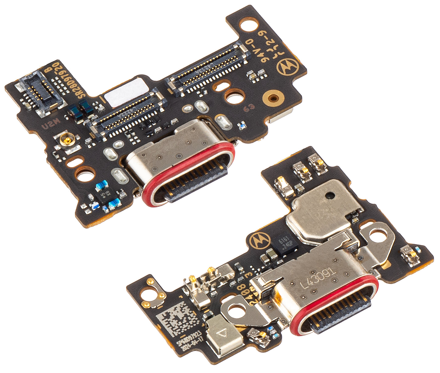 Motorola Edge 50 Ultra Microphone Charging Connector Board, Service Pack 5P68C24477