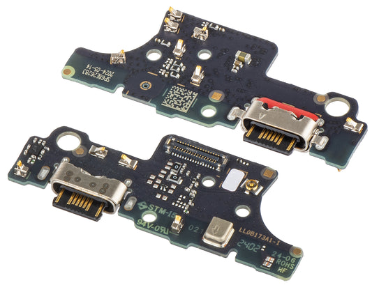 Plate with Charging Connector - Microphone Motorola Moto E14, Service Pack 5P68C24651 