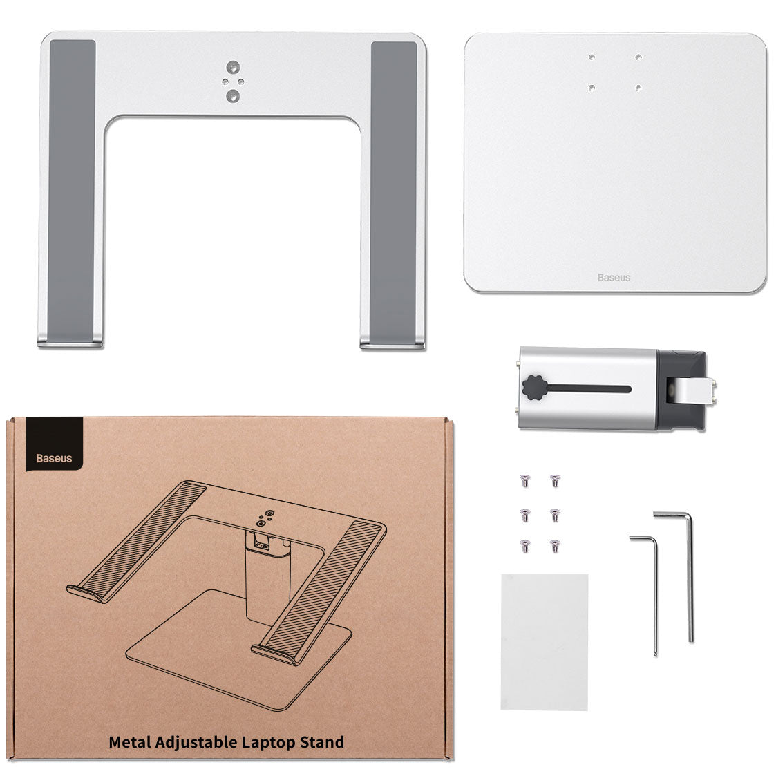 Baseus Metal Stand for Laptop 11inch - 17inch, Silver LUJS0000000012